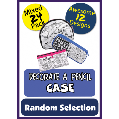 Decorate a Pencil Case - 24 Pack Decorate a Pencil Case - 24 Pack