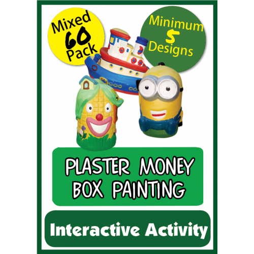 Plaster Money Box - 60 Pack Plaster Money Box - 60 Pack
