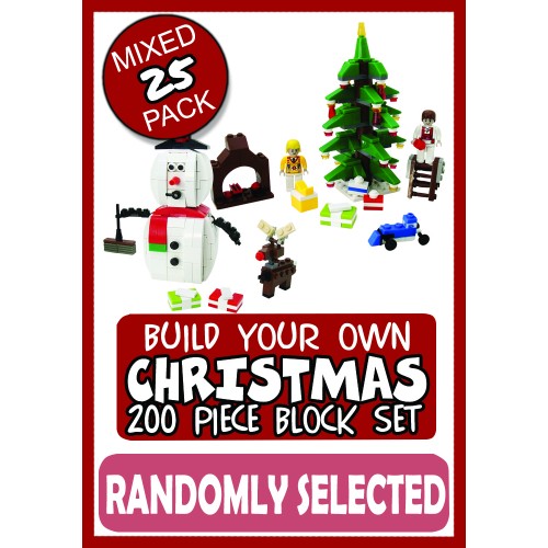 XMAS 200 Piece Block Set - 25 Pack XMAS 200 Piece Block Set - 25 Pack