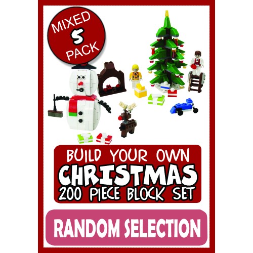 XMAS 200 Piece Block Set - 5 Pack XMAS 200 Piece Block Set - 5 Pack