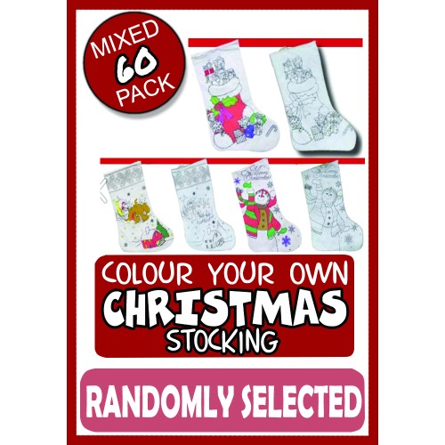 XMAS Colour a Stocking - 60 Pack XMAS Colour a Stocking - 60 Pack